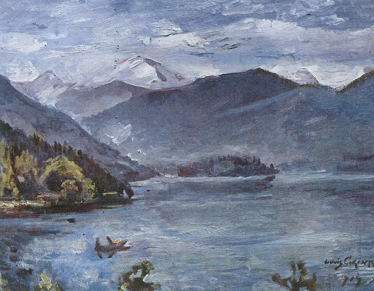 Lovis Corinth Walchensee, blaue Landschaft china oil painting image
